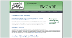 Desktop Screenshot of emcare.org.uk